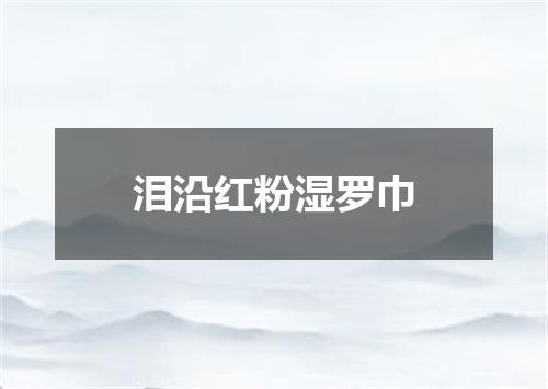 泪沿红粉湿罗巾