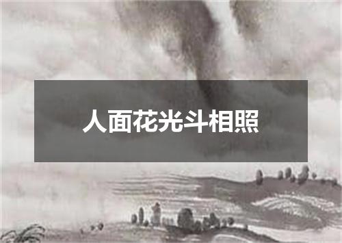 人面花光斗相照
