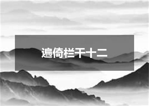 遍倚栏干十二