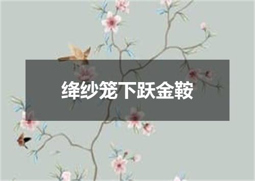 绛纱笼下跃金鞍