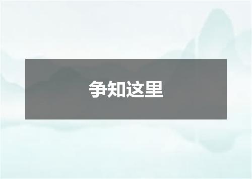争知这里