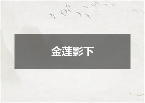 金莲影下
