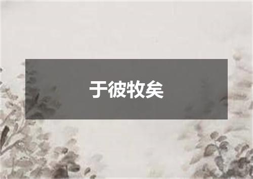 于彼牧矣