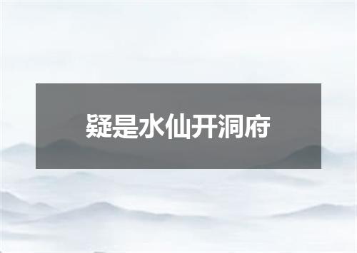 疑是水仙开洞府