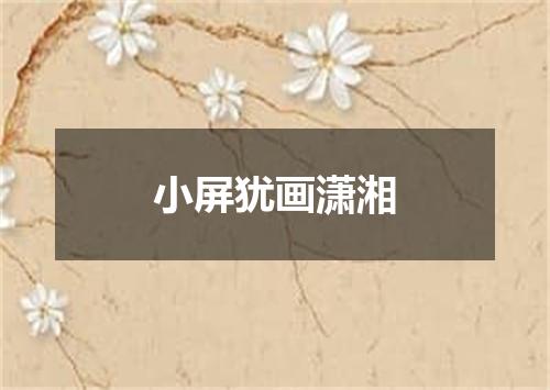 小屏犹画潇湘