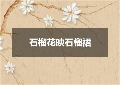 石榴花映石榴裙