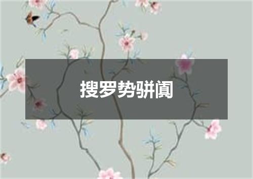 搜罗势骈阗