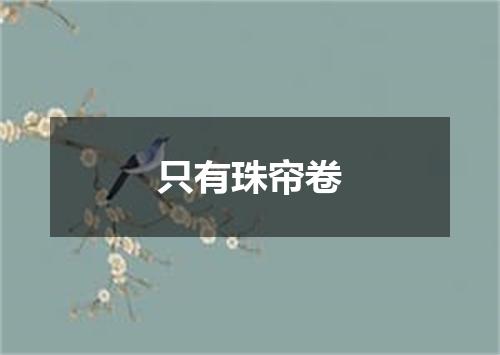 只有珠帘卷