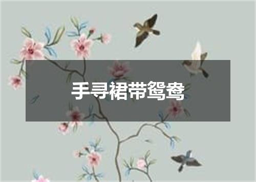 手寻裙带鸳鸯
