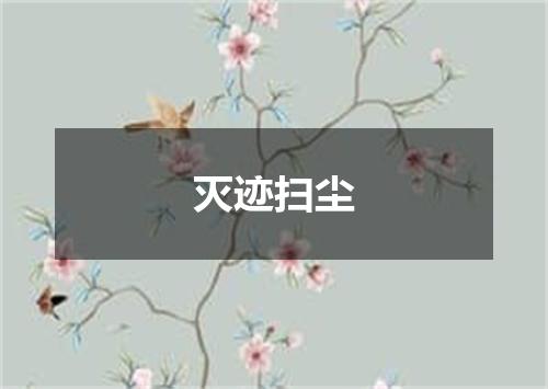 灭迹扫尘