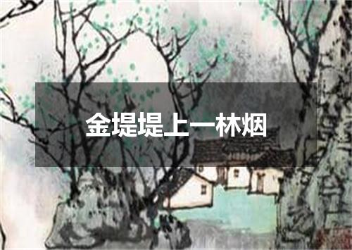 金堤堤上一林烟