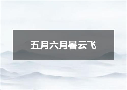 五月六月暑云飞