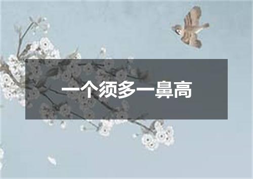 一个须多一鼻高