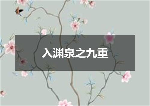入渊泉之九重