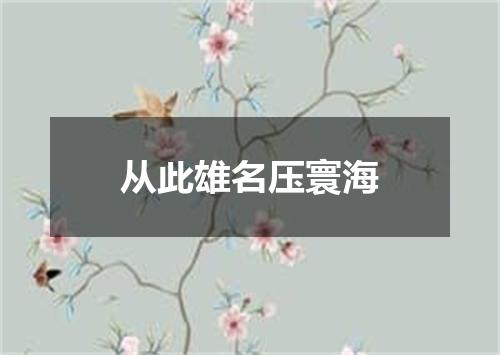 从此雄名压寰海