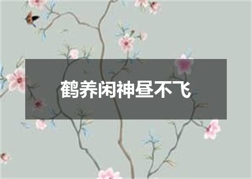鹤养闲神昼不飞
