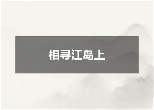相寻江岛上