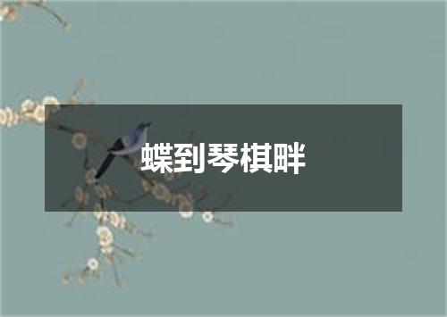 蝶到琴棋畔