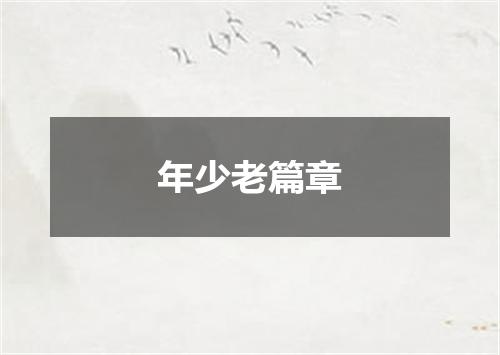 年少老篇章