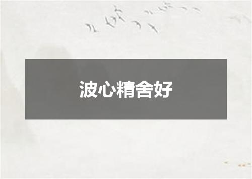 波心精舍好
