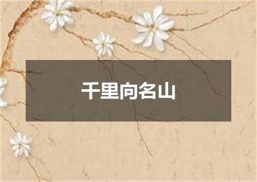 千里向名山