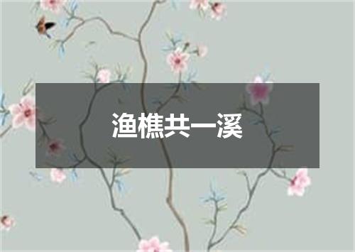 渔樵共一溪
