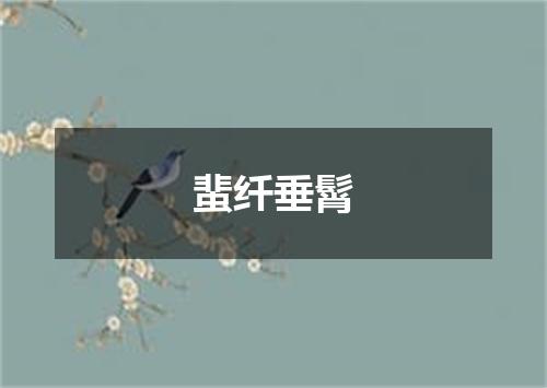 蜚纤垂髾