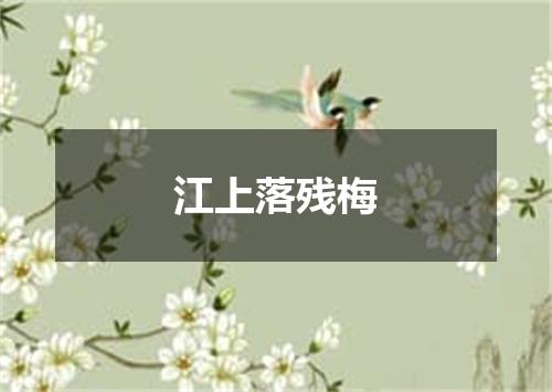 江上落残梅