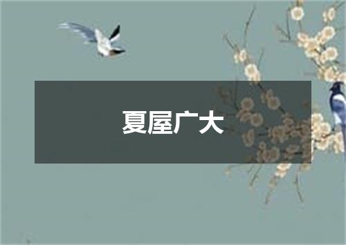 夏屋广大