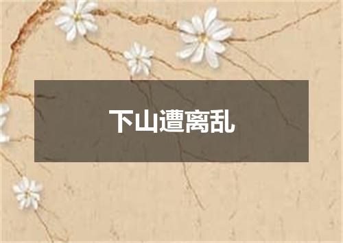 下山遭离乱