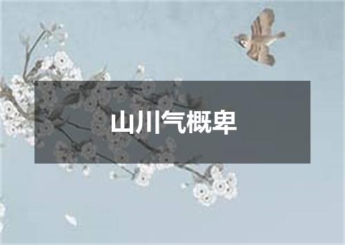 山川气概卑