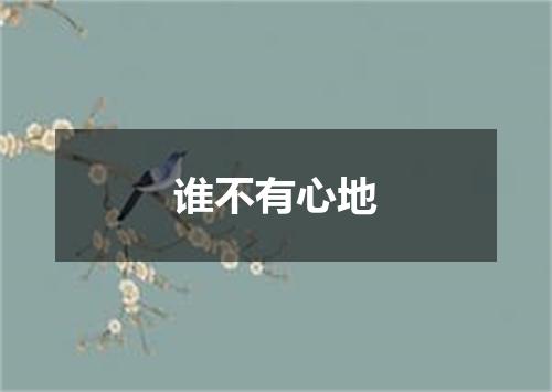 谁不有心地