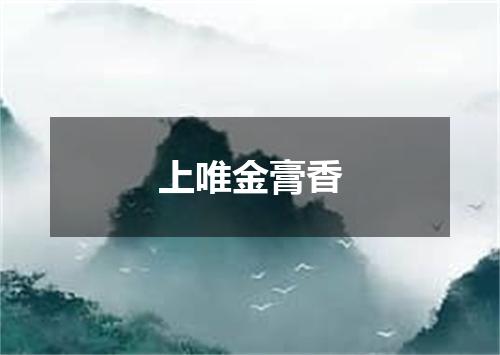上唯金膏香