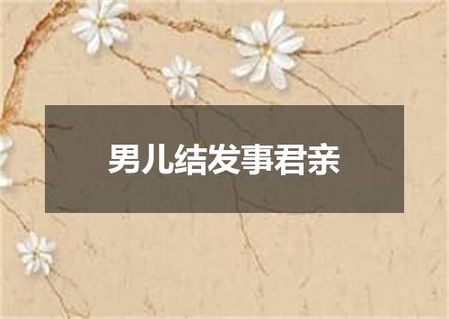 男儿结发事君亲