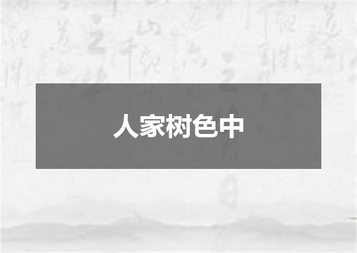 人家树色中