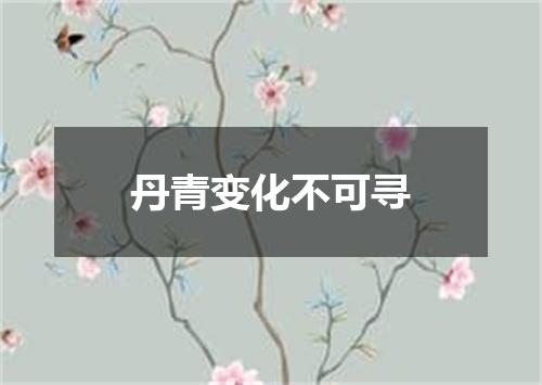 丹青变化不可寻