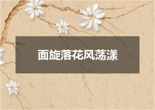 面旋落花风荡漾
