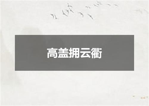 高盖拥云衢