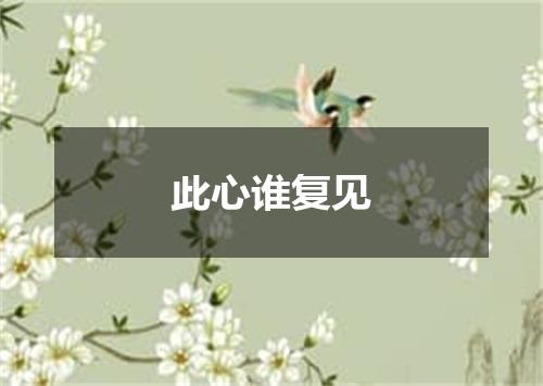 此心谁复见