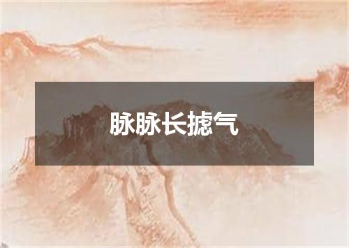 脉脉长摅气