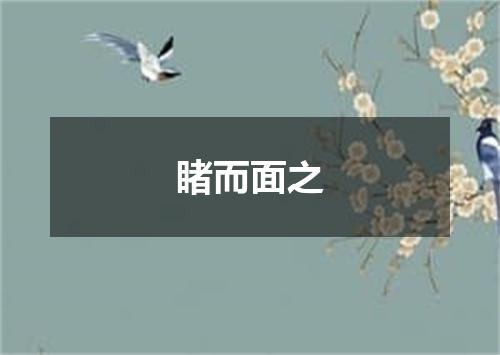 睹而面之