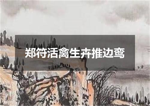 郑符活禽生卉推边鸾
