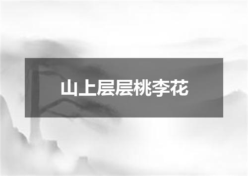 山上层层桃李花