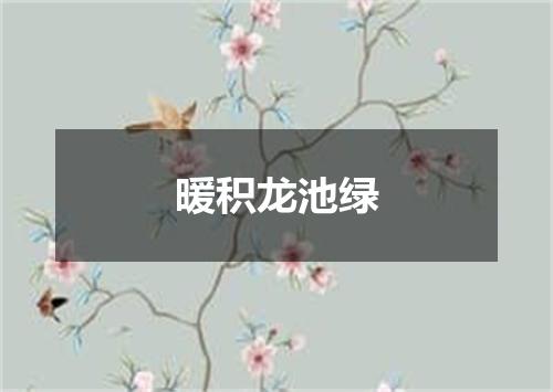 暖积龙池绿