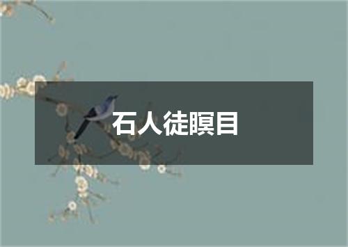 石人徒瞑目