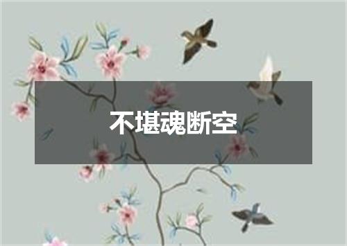 不堪魂断空