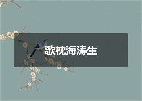 欹枕海涛生