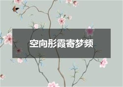 空向彤霞寄梦频