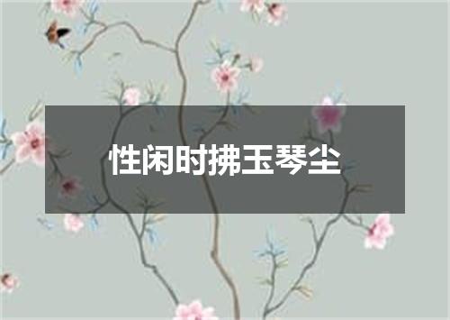性闲时拂玉琴尘