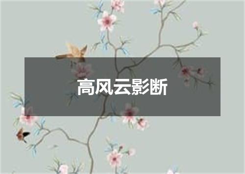 高风云影断